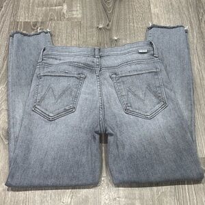 MOTHER Stylish Gray Women's jeans the stunner ankle fray
